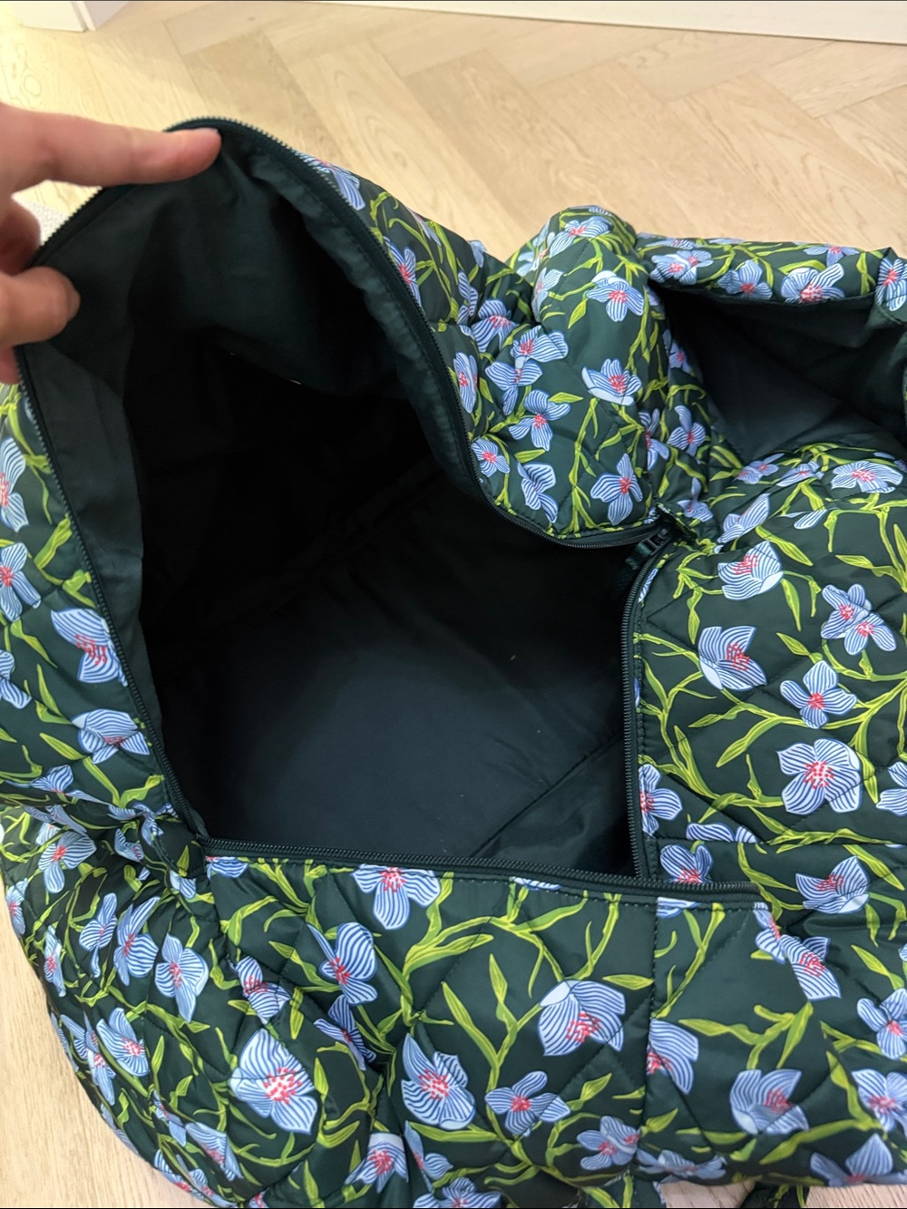 Vera Bradley Quilted Floral XL Duffel Bag - Picture 5 of 7